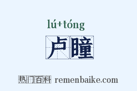 卢瞳是什么意思的图片